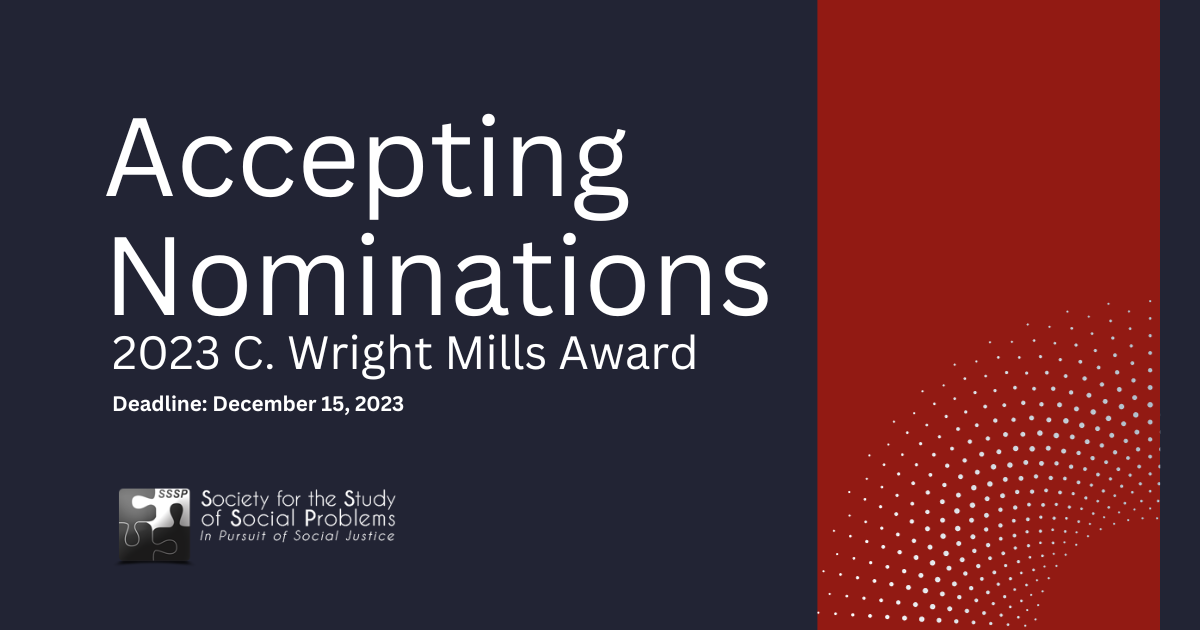 Nominations for C. Wright Mills Award Now Open